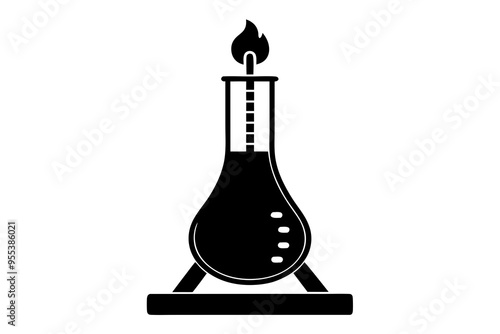 Calorimeter silhouette vector illustration
