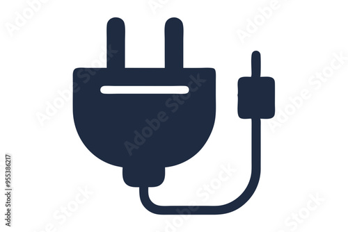 Electric plug icon design