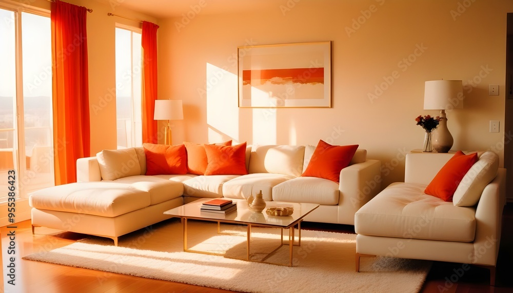 Photo interior modern design room 3d illustration Photo interior modern design room 3d illustration