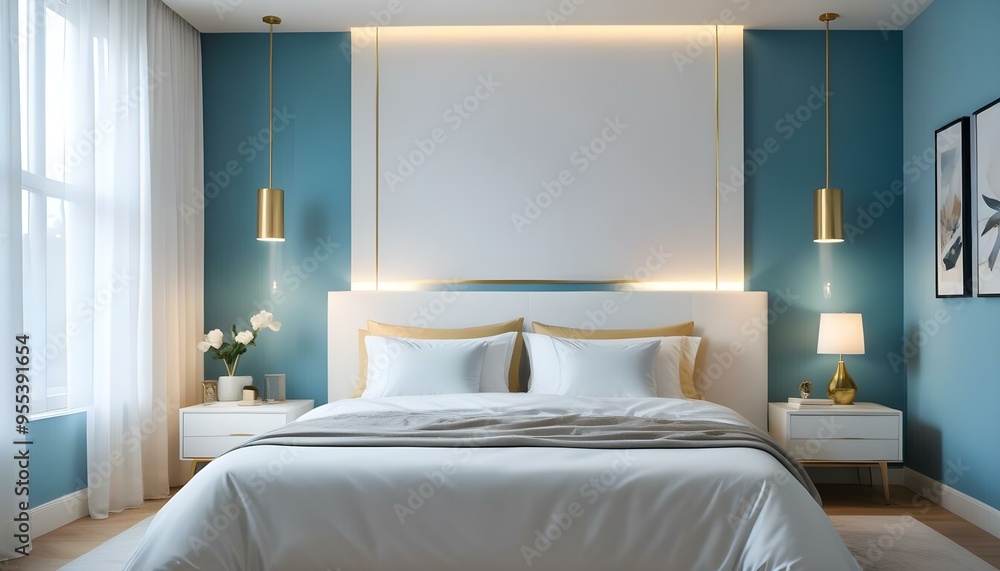 Photo interior modern design room 3d illustration Photo interior modern design room 3d illustration