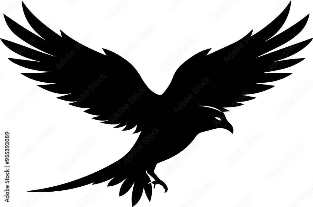 Flying bird silhouette illustration Flying bird silhouette illustration