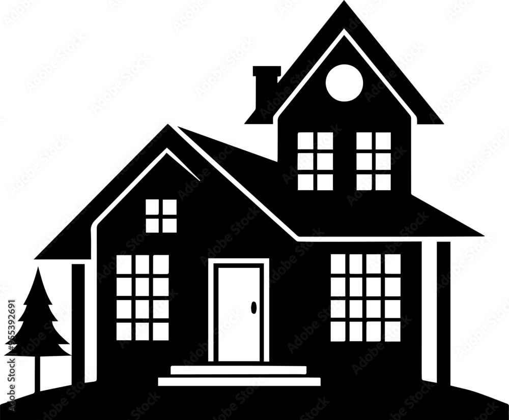 house silhouette vector house silhouette vector
