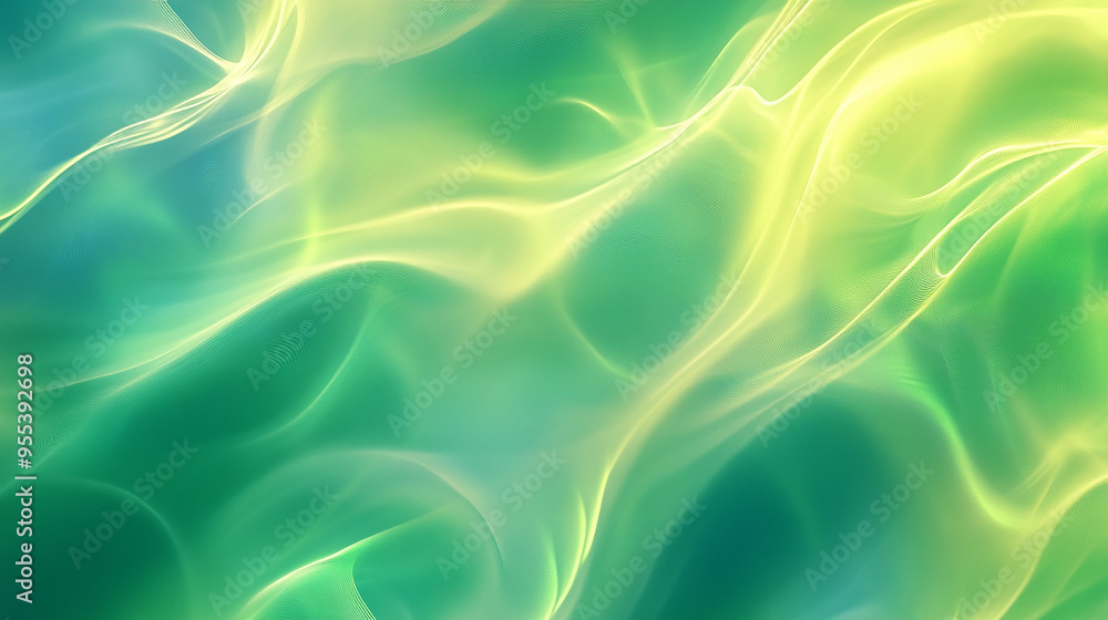 Obraz premium Abstract Green and Yellow Gradient Background