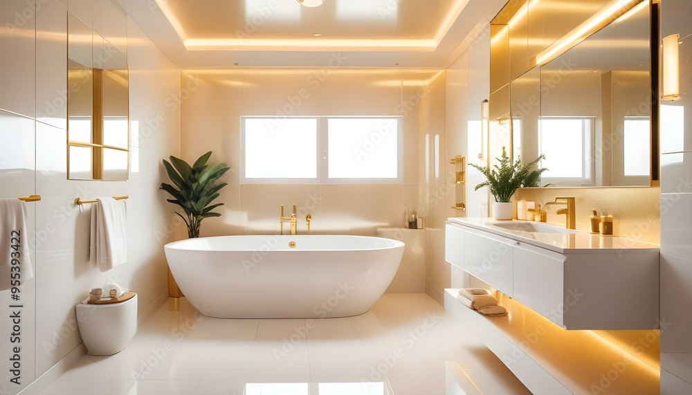 Photo interior modern design room 3d illustration Photo interior modern design room 3d illustration