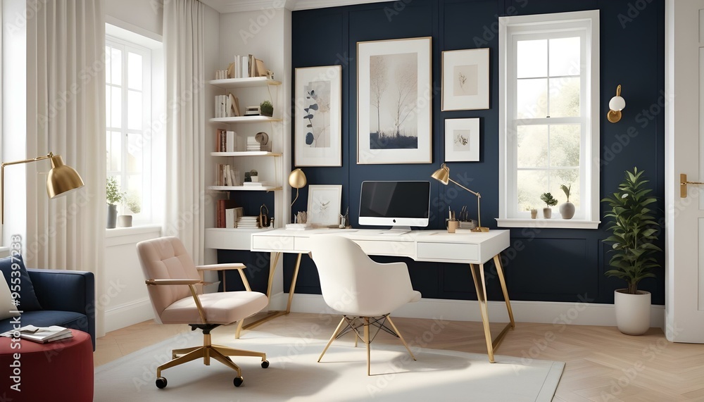 Photo interior modern design room 3d illustration Photo interior modern design room 3d illustration
