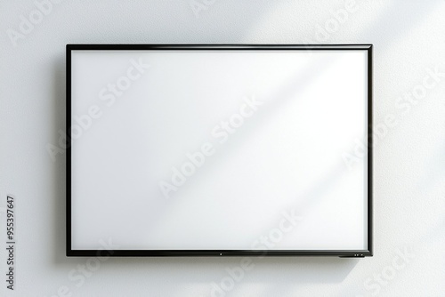 TV screen mockup on isolated background created with Generative AI
