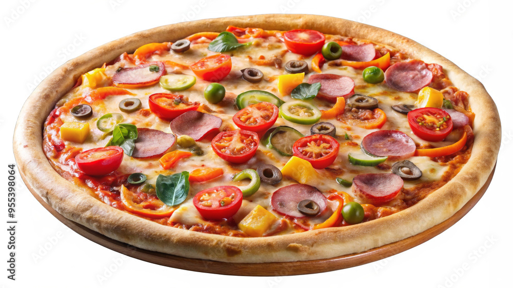 Pizza on transparent background. Pizza on transparent background.