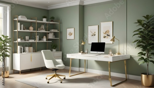 Photo interior modern design room 3d illustration