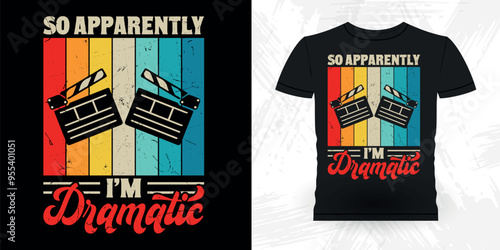 Funny Theater Director Retro Vintage Theater T-shirt Design