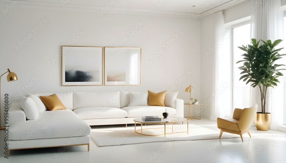 Photo interior modern design room 3d illustration Photo interior modern design room 3d illustration