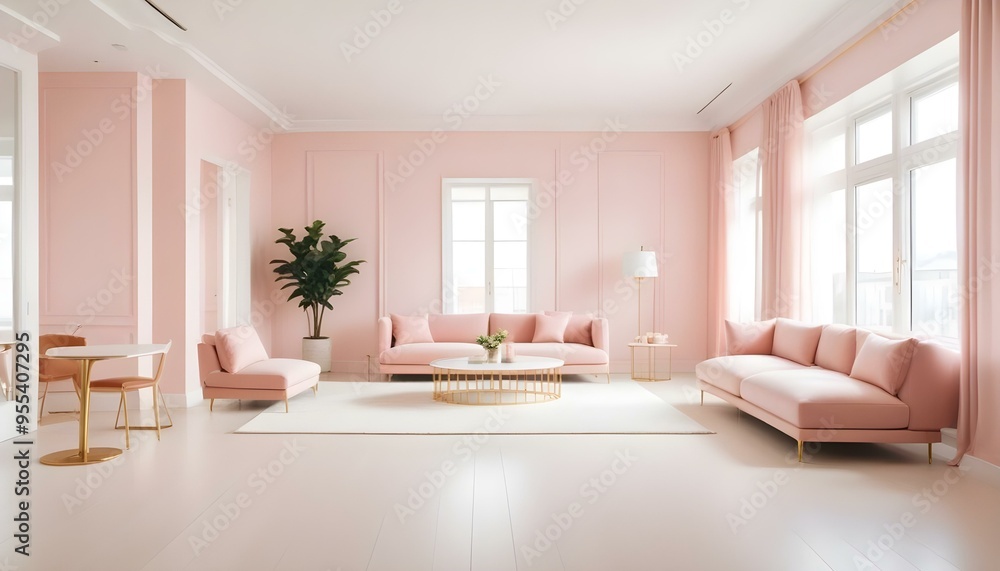 Photo interior modern design room 3d illustration Photo interior modern design room 3d illustration