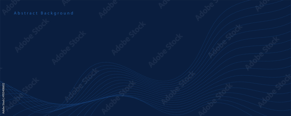 Abstract blue wave vector background Abstract blue wave vector background