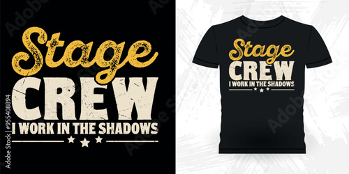 Funny Theater Director Retro Vintage Theater T-shirt Design