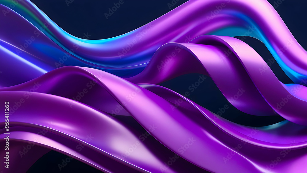 Abstract Purple Fluid Swirls on Dark Theme Abstract Purple Fluid Swirls on Dark Theme