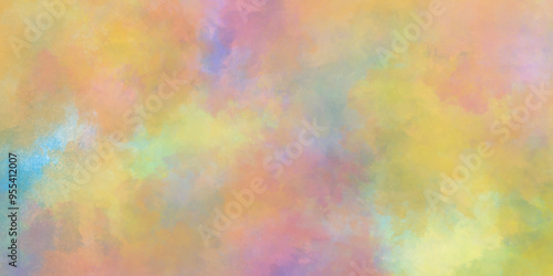 watercolor cloudy colorful abstract background colorful on paper texture, Color neon gradient abstract blurred watercolor grunge texture, Abstract bright and shinny lovely soft color watercolor.