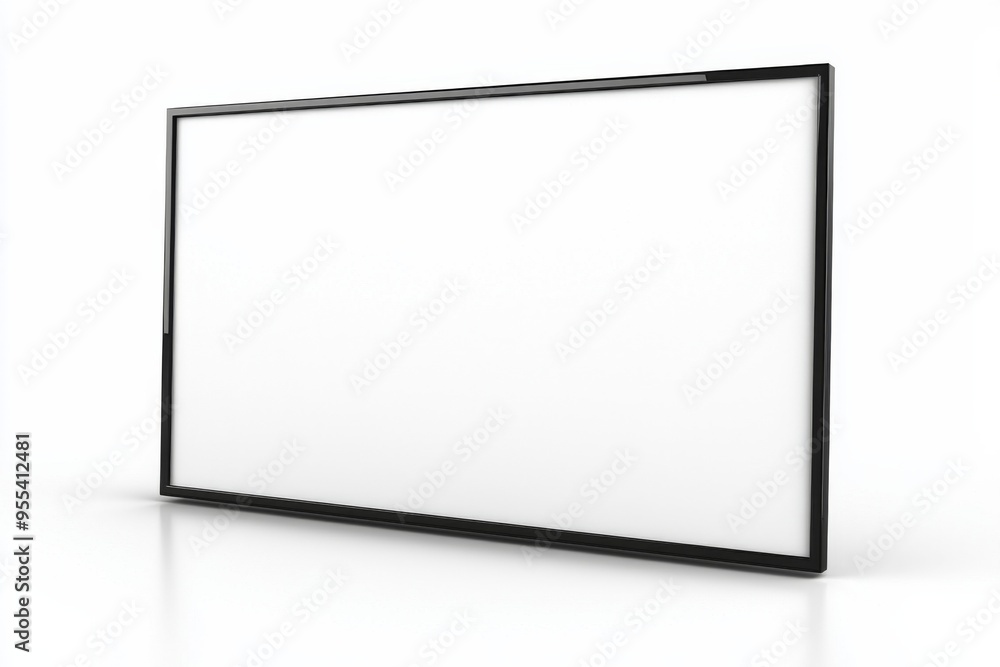 TV screen mockup on isolated background created with Generative AI TV screen mockup on isolated background created with Generative AI
