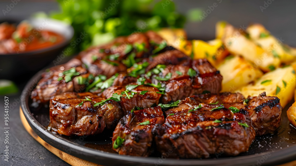 Brazilian Barbecue Elegant Dining Room Sunrise Brazilian Barbecue Elegant Dining Room Sunrise