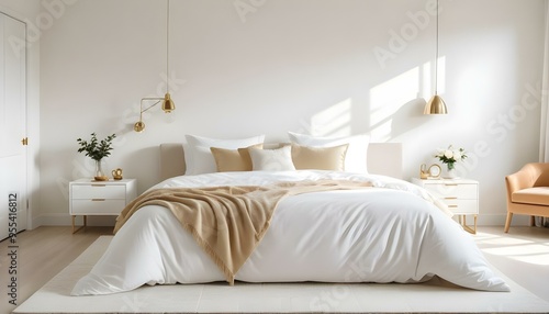 Photo interior modern design room 3d illustration