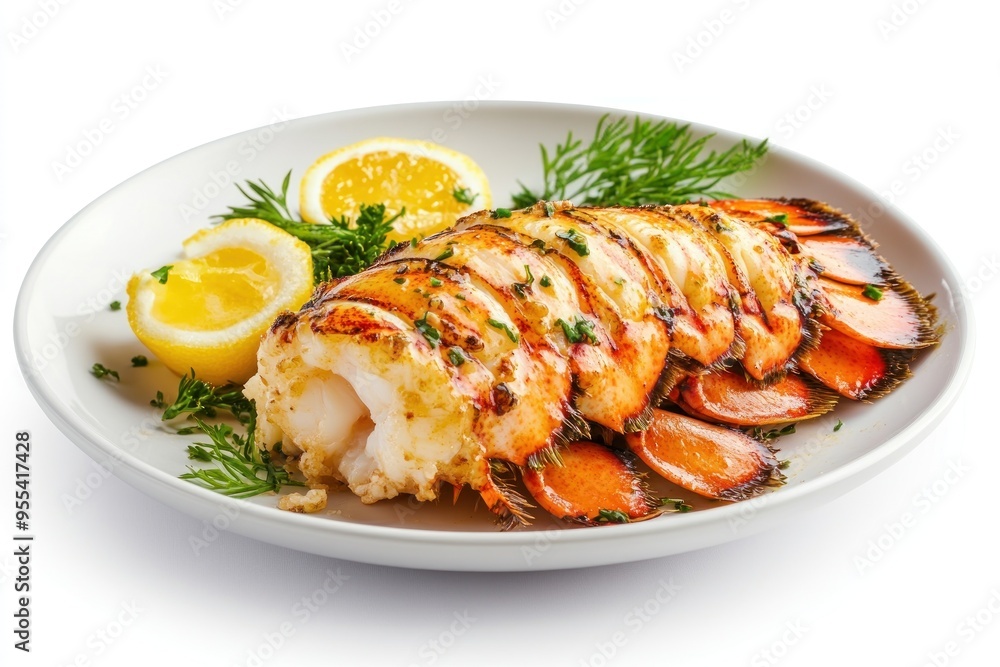 Grilled Lobster Tail with Lemon and Dill Grilled Lobster Tail with Lemon and Dill