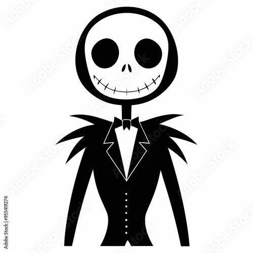 Headless jack  skeleton vector illustration