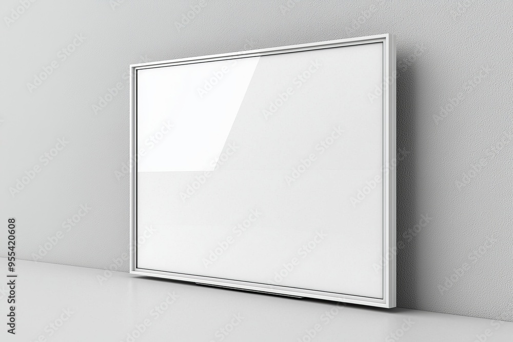 TV screen mockup on isolated background created with Generative AI TV screen mockup on isolated background created with Generative AI
