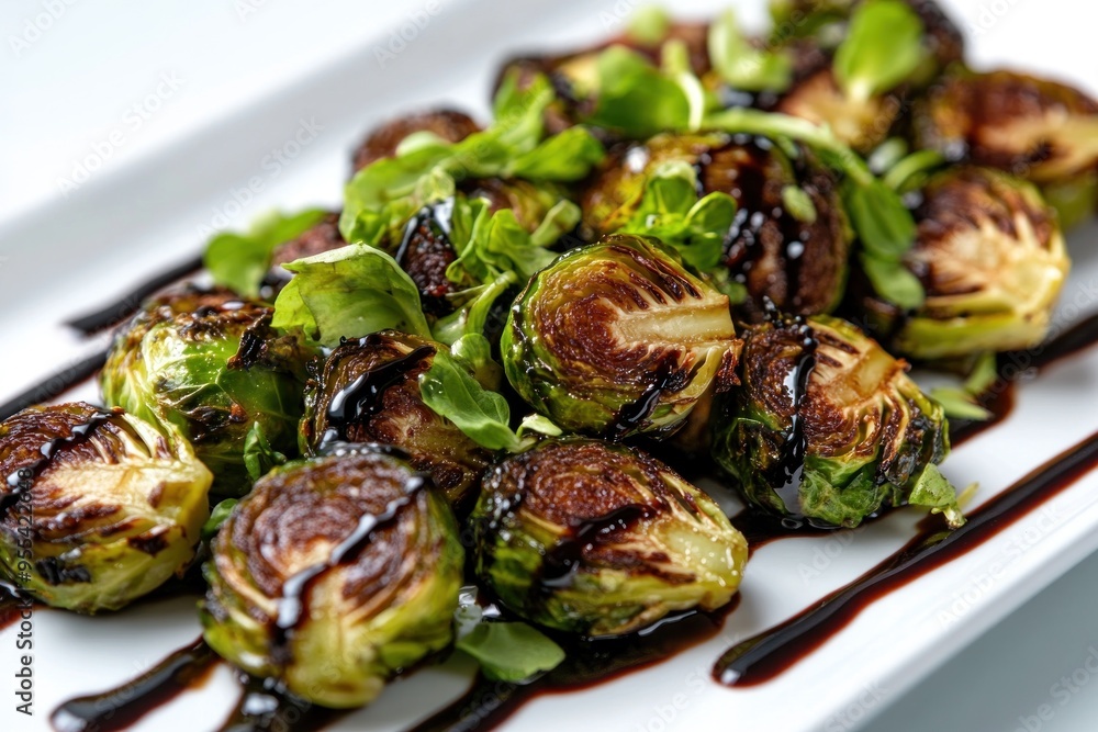 Roasted Brussel Sprouts with Balsamic Glaze Roasted Brussel Sprouts with Balsamic Glaze