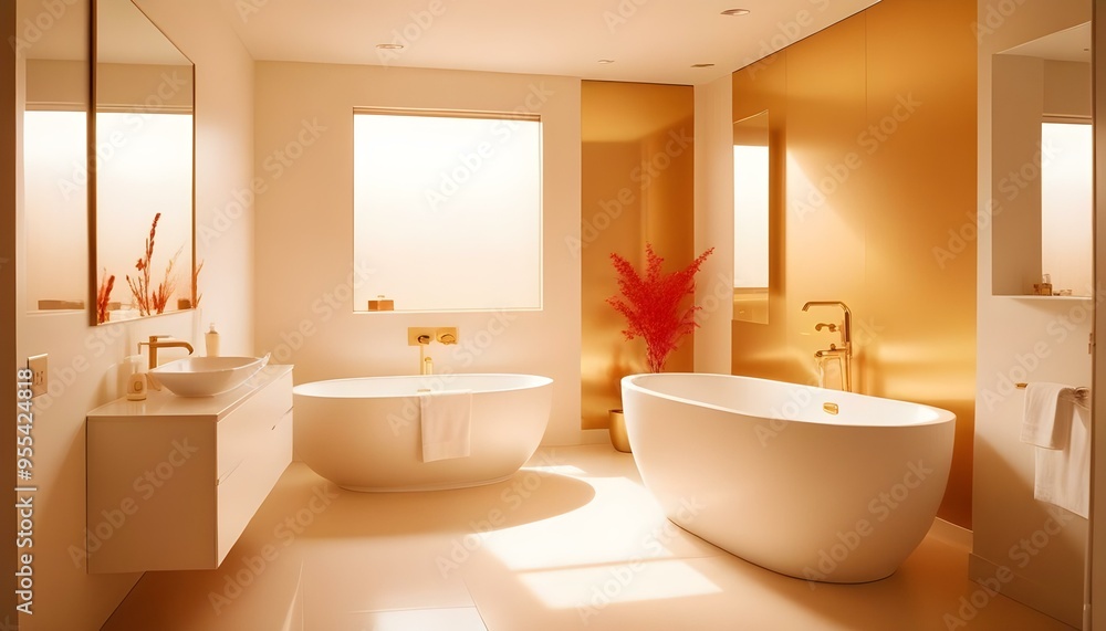 Photo interior modern design room 3d illustration Photo interior modern design room 3d illustration