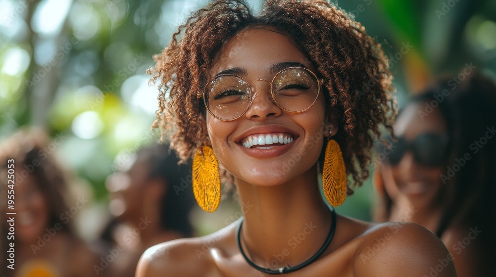 joyful group of Black friends enjoying a picnic in a sunny park, laughing and sharing stories while surrounded by nature joyful group of Black friends enjoying a picnic in a sunny park, laughing and sharing stories while surrounded by nature