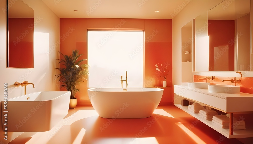 Photo interior modern design room 3d illustration Photo interior modern design room 3d illustration