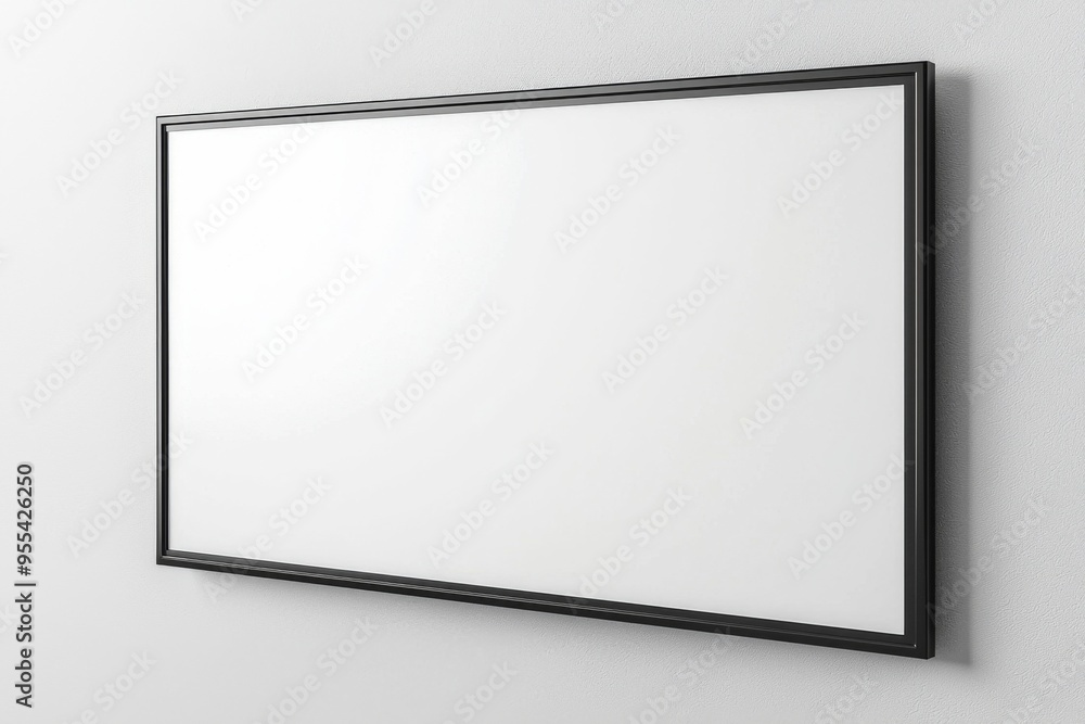 TV screen mockup on isolated background created with Generative AI TV screen mockup on isolated background created with Generative AI