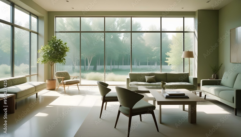Photo interior modern design room 3d illustration Photo interior modern design room 3d illustration