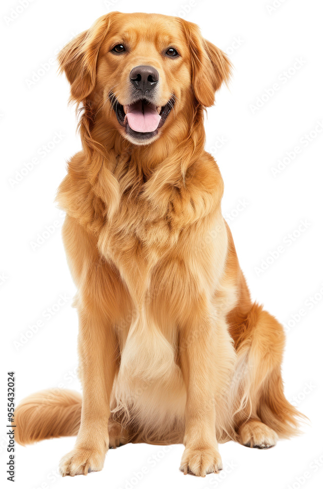 PNG Golden retriever dog sitting mammal animal pet. PNG Golden retriever dog sitting mammal animal pet.