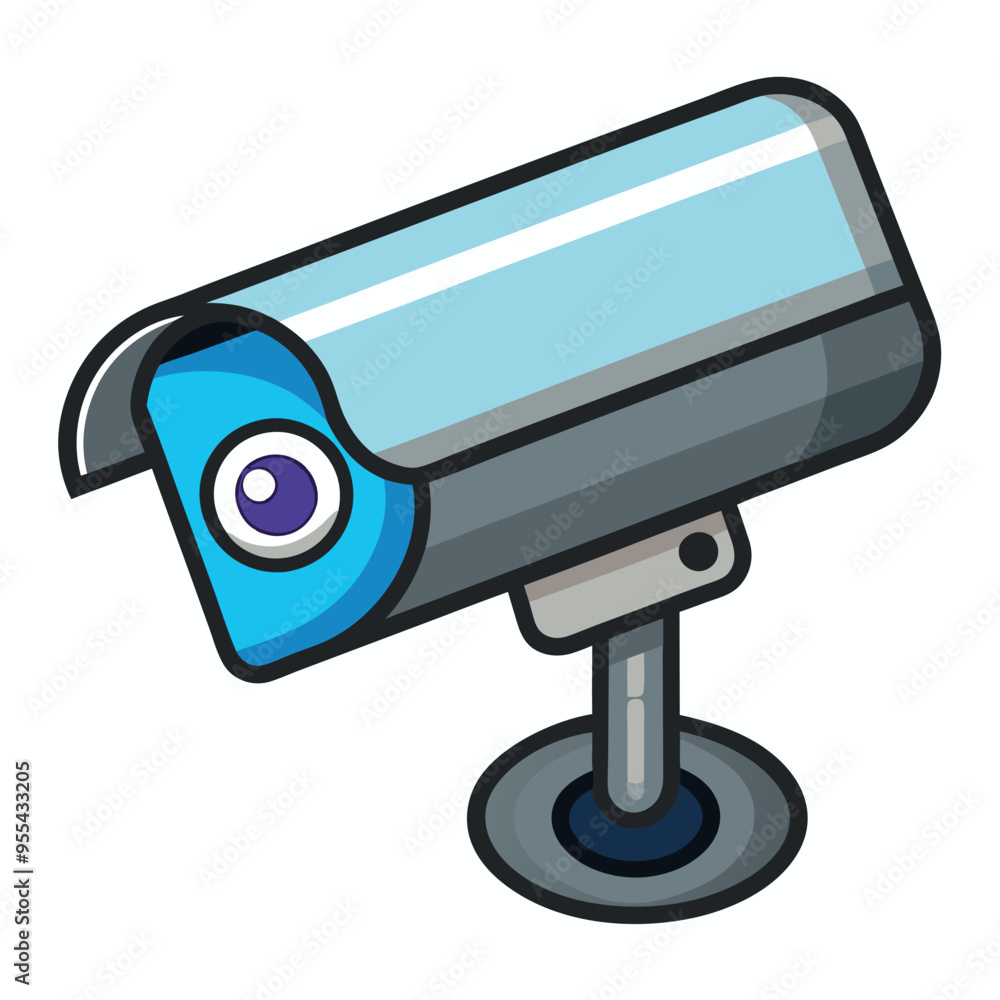 Security Camera Vector Illustration Security Camera Vector Illustration