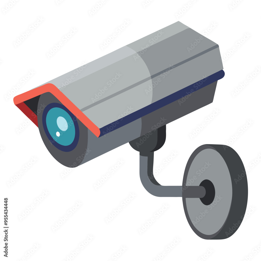Security Camera Vector Illustration Security Camera Vector Illustration