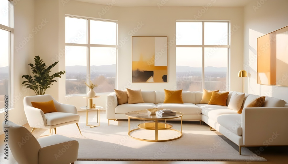 Photo interior modern design room 3d illustration Photo interior modern design room 3d illustration
