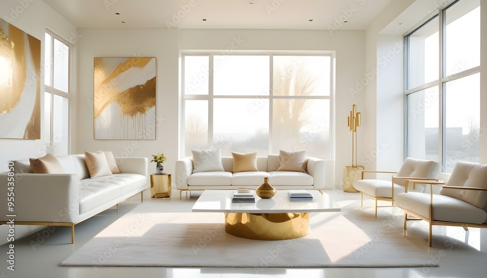 Photo interior modern design room 3d illustration Photo interior modern design room 3d illustration