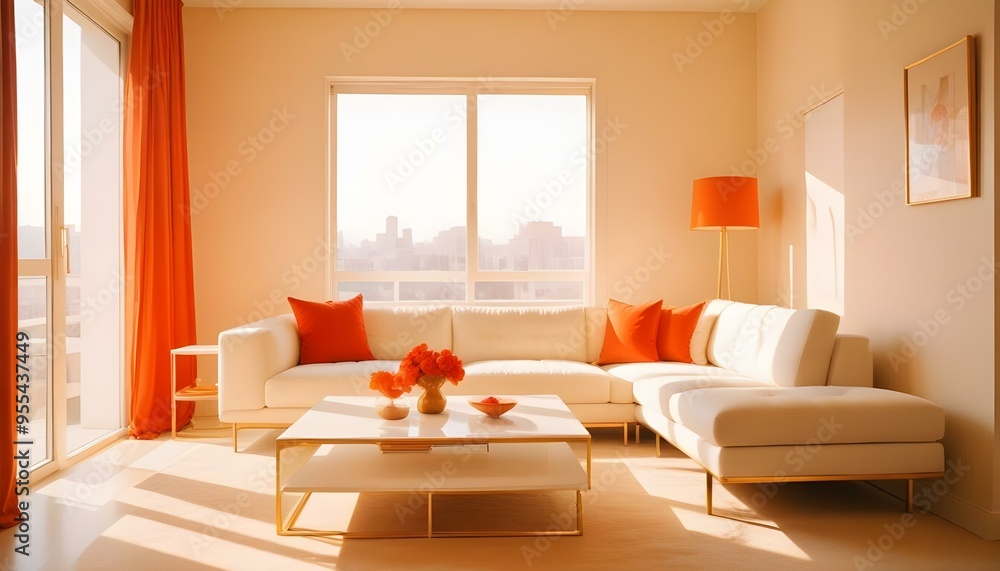 Photo interior modern design room 3d illustration Photo interior modern design room 3d illustration