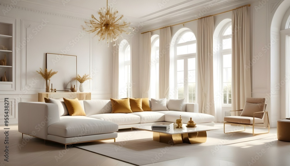 Photo interior modern design room 3d illustration Photo interior modern design room 3d illustration