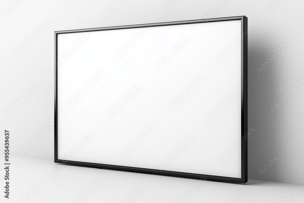 TV screen mockup on isolated background created with Generative AI TV screen mockup on isolated background created with Generative AI