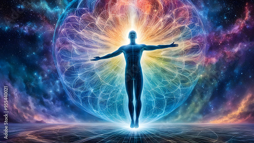 The astral body leaves the body to travel to the 5th dimension.