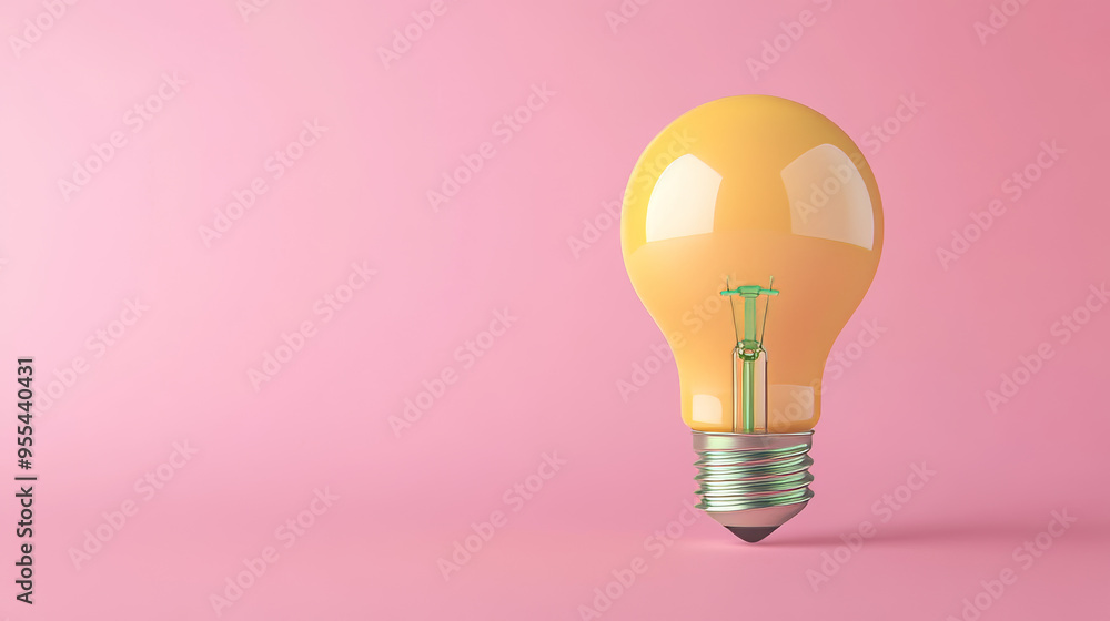 This 3D vector illustration features a yellow light bulb with a green checkmark symbol next to it, signifying verification, correctness, or approval. The light bulb represents creativity, innovation, This 3D vector illustration features a yellow light bulb with a green checkmark symbol next to it, signifying verification, correctness, or approval. The light bulb represents creativity, innovation,