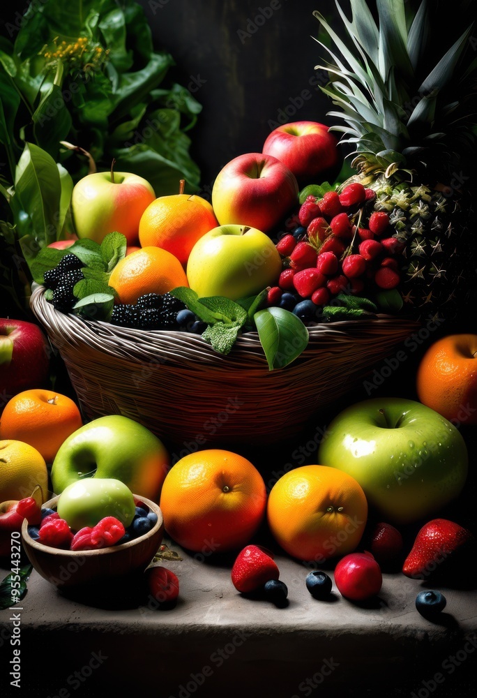 colorful vibrant food imagery featuring fresh fruits vegetables beautiful arrangement, appetizing, bowl, cuisine, diced, dish, display, exotic, gourmet colorful vibrant food imagery featuring fresh fruits vegetables beautiful arrangement, appetizing, bowl, cuisine, diced, dish, display, exotic, gourmet