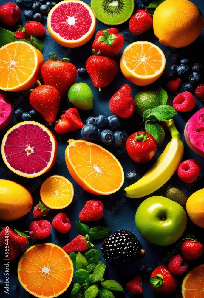 colorful food icons displayed layered backgrounds creating visually appealing composition, appetizing, cuisine, desserts, dishes, fresh, fruits colorful food icons displayed layered backgrounds creating visually appealing composition, appetizing, cuisine, desserts, dishes, fresh, fruits