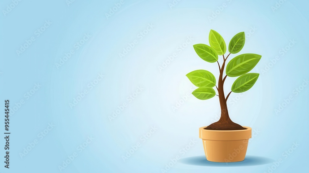 Obraz premium Financial growth, money tree and savings