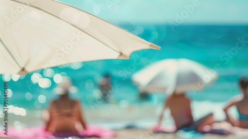 Holiday scene on the beach