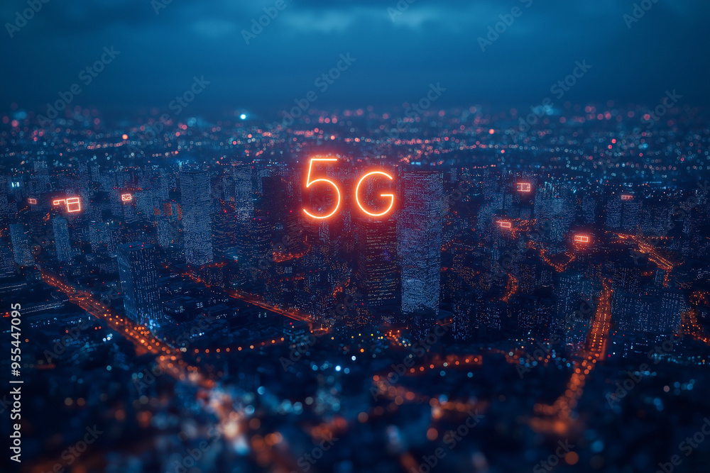 time to change the Smart city and communication network concept. 5G. LPWA (Low Power Wide Area). Wireless communication time to change the Smart city and communication network concept. 5G. LPWA (Low Power Wide Area). Wireless communication
