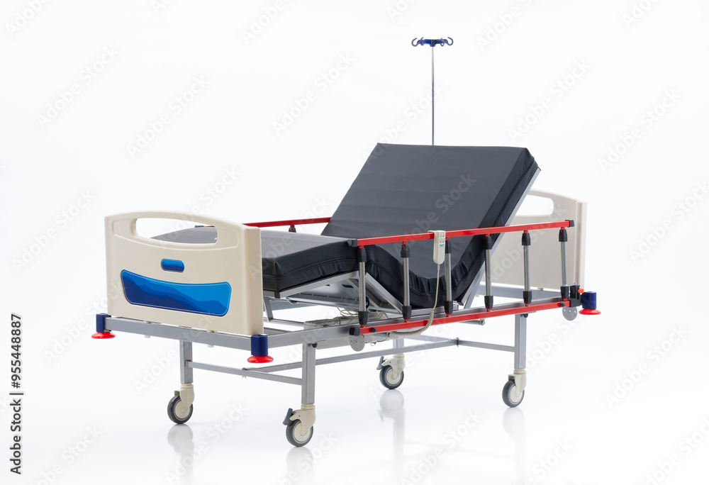 Fototapeta premium Functional Hospital and patient motorized bed