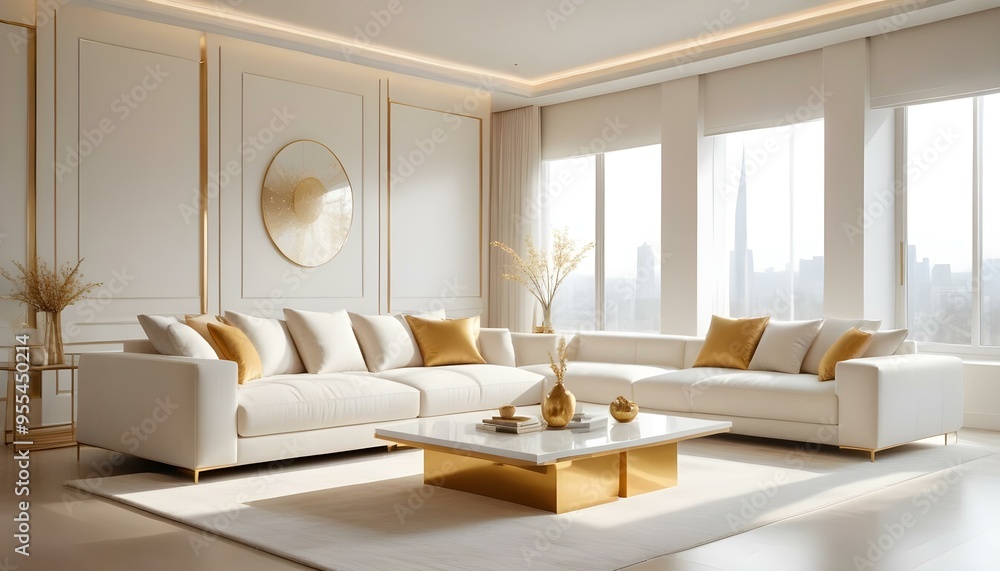 Photo interior modern design room 3d illustration Photo interior modern design room 3d illustration