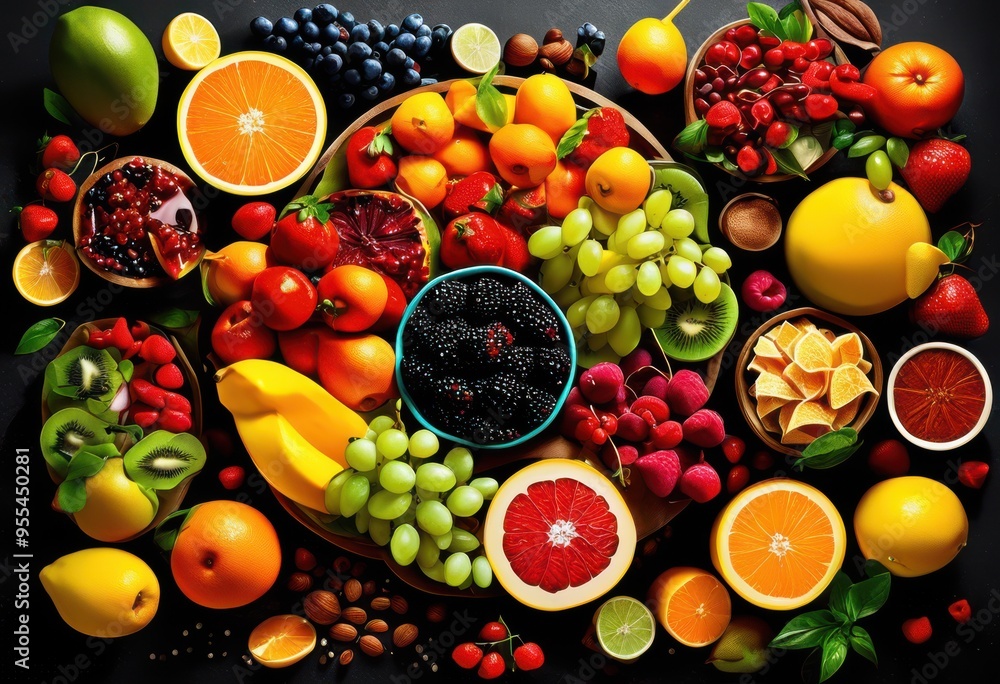 colorful dynamic food icons displayed energetic arrangement showcasing culinary delights appetizing visuals, vibrant, showcase, meal, cuisine, snack, fruit colorful dynamic food icons displayed energetic arrangement showcasing culinary delights appetizing visuals, vibrant, showcase, meal, cuisine, snack, fruit