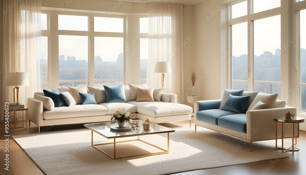 Photo interior modern design room 3d illustration Photo interior modern design room 3d illustration